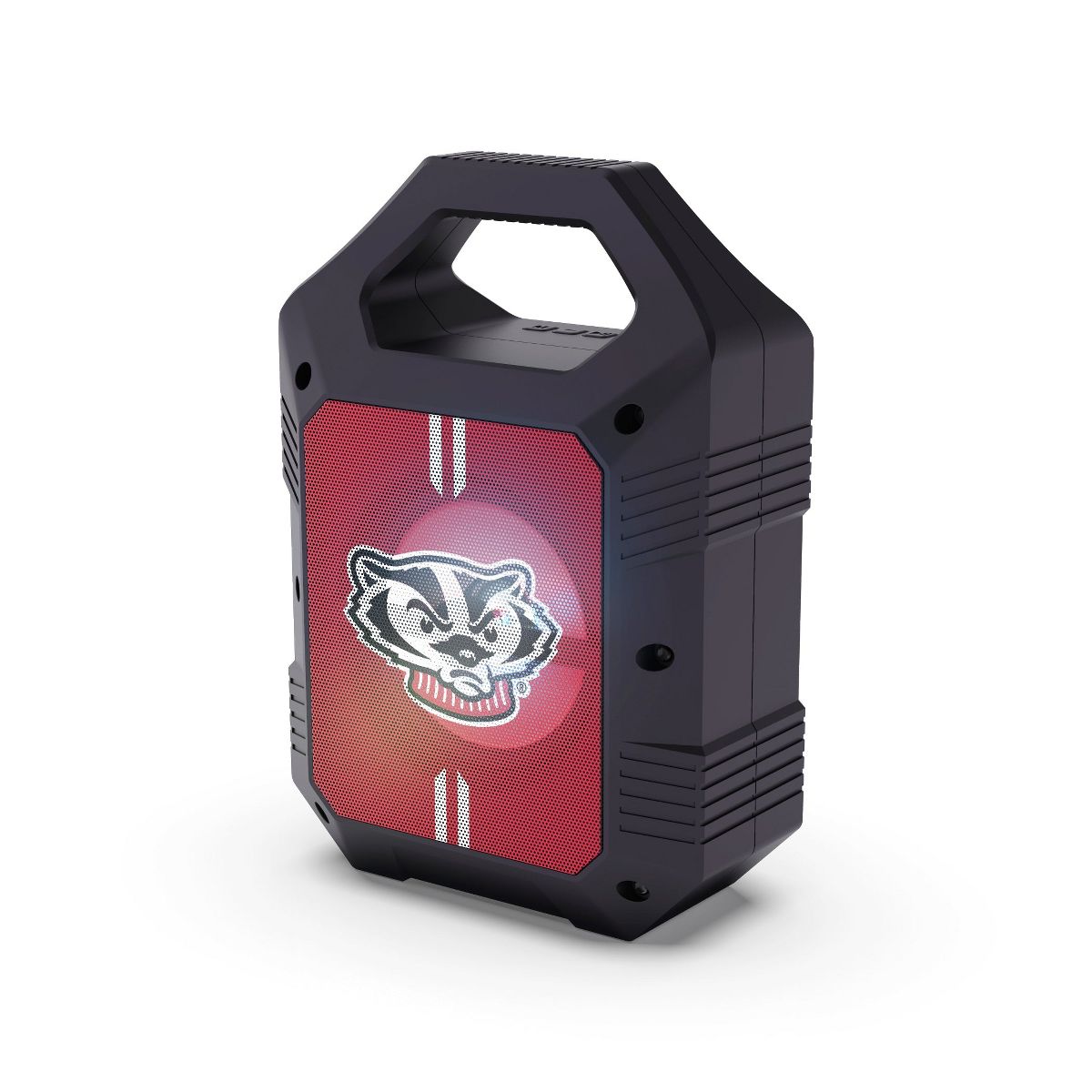 SOAR Collegiate ShockBox XL LED Wireless Bluetooth Speaker- Wisconsin Badgers