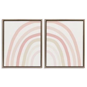 Stupell Industries Children's Soft Pastel Rainbow Shape, 31" x 25" - 1 of 4