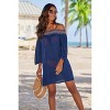 Women's Embroidered Cold Shoulder Dress - LASCANA - 4 of 4