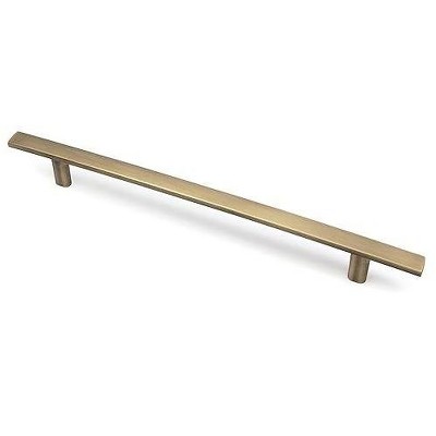 Matte Brass Modern Curved Bar Handle Pulls - 10 Pack