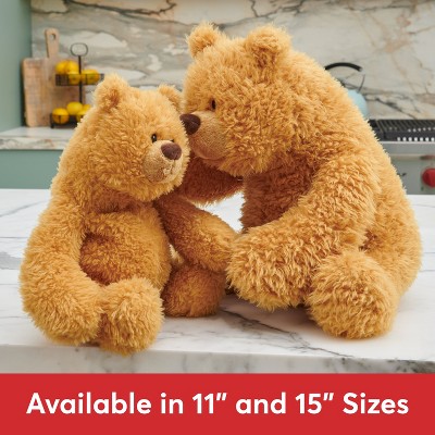 Classic Brown 11" Plush Teddy Bear with Squishy Paws