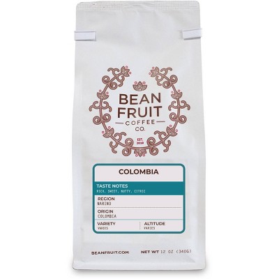 Bean Fruit Colombian Ground Coffee - 12oz