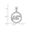 Black Bow Jewelry Sterling Silver Delta Gamma Greek Life Medium Pendant - 2 of 3