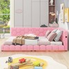 Full Size Upholstered Platform Bed with USB Ports and LED Belt - 3 of 4