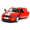 KiNSMART 2007 Ford Shelby GT500 Red with Racing Stripes 1:38 Scale 5 Inch Die Cast Metal Model Toy Muscle Car - 3 of 4
