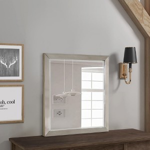 Royal Hampton 36 x 36 Modern Square Dresser Mirror, Pine Wood, Light Brown - 1 of 1