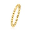 Pure Collection by Ross-Simons Italian 14kt Yellow Gold Beaded Ring - 2 of 4