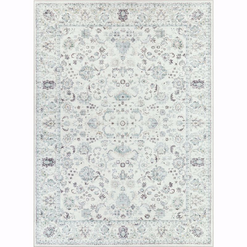 Well Woven Elle Basics Silk Ivory  Modern Vintage Rug for Hallways, Entryways & Kitchens - Easy to Clean & Durable, 1 of 7