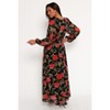 Petal and Pup Anisa Maxi Dress - Black Floral S - 2 of 4