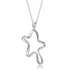 Guili Sterling Silver Star Pendant Necklace with Gold Accents, Inspired by the Night Sky, Offering a Dazzling and Captivating Look - 3 of 3