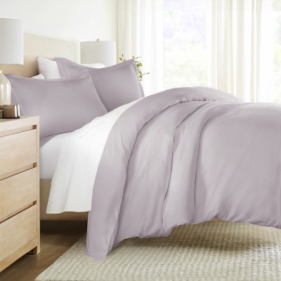 3 Piece Brushed Cotton Duvet Cover Set - Washed for Extra Softness - 100% Long Staple Sateen Weave Cotton - Becky Cameron