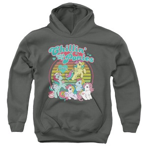 Boys’ My Little Pony Retro Chillin With My Ponies Hooded Sweatshirt - 1 of 4