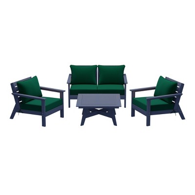 WestinTrends Avalon Outdoor 5-Piece Modular Sectional Patio Furniture Sofa Set