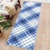 Washable Modern Striped Rug Non Slip Low Pile Rug Soft Throw Floor Cover Foldable Indoor Carpet for Living Room Bedroom Nursery - 4 of 4