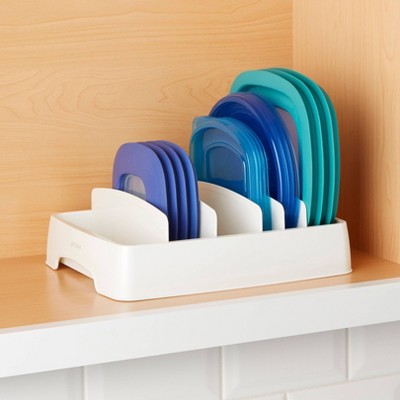 YouCopia 2pk Small Plastic StoraLid Container Lid Organizer - White: Kitchen Drawer & Pot Lid Storage Organizer — фото 2