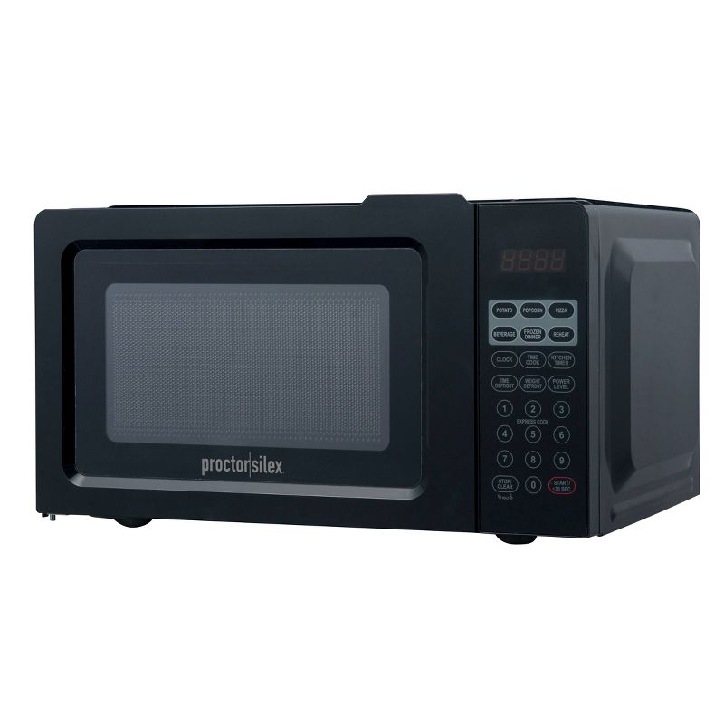 Proctor Silex 700W Countertop Microwave Black, 3 of 6