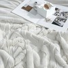 Cozy Bliss Jacquard Cable Knit Throw Blanket, Soft Plush Faux Fur Throw Blanket for Couch, Sofa, Bed, Living Room, Bedroom - 4 of 4