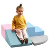 Toddler Indoor Climb and Crawl Activity Playset, Soft Foam Building Blocks with Slide Ramp, Safe Lightweight Play Structure for Baby Motor Skills - 3 of 4