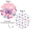 Big Dot of Happiness Beautiful Butterfly - Floral Baby Shower or Birthday Party Round Table Decorations - Paper Chargers - Place Setting For 12 - 3 of 4