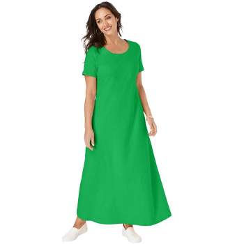 Jessica London Women's Plus Size Denim Maxi Dress, 28 - Indigo : Target