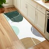 Washable Modern Abstract Area Rug, Thin Non-Slip Carpet for Living Room Bedroom Dining Room, Soft Indoor Entryway Rug - 2 of 4