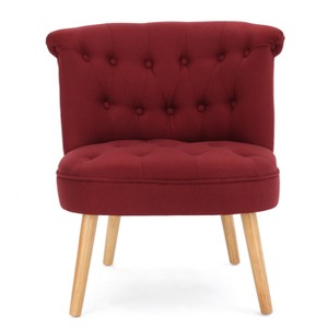 Cicely Tufted Accent Chair - Red - Christopher Knight Home, Deep Red