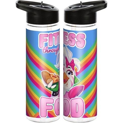 Five Nights At Freddy's Security Breach Fitness Through Food 24 Oz Single  Wall Plastic Water Bottle