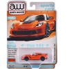 2019 Chevrolet Corvette Z06 Sebring Orange with Black Hood "Sports Cars" Series 1/64 Diecast Model Car by Auto World - 4 of 4