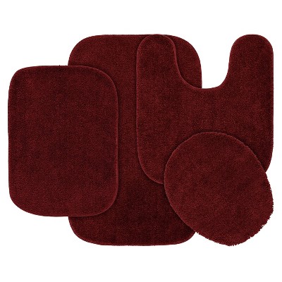 4pc Traditional Nylon Washable Bathroom Rug Set - Garland Rug : Target