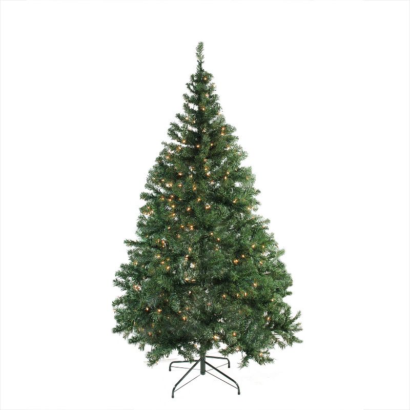 Northlight 6.5' Prelit Artificial Christmas Tree Medium Niagara Pine - Clear Lights, 1 of 5