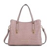 MKF Collection Aurelia Crocodile-Embossed Vegan Leather Women's Tote Stylish Shoulder Handbag by Mia K - 2 of 4