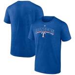 MLB Texas Rangers Men's Short Sleeve Bi-Blend T-Shirt