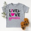 The Juniper Shop Live Love Gymnastics Toddler Short Sleeve Tee - 3 of 4