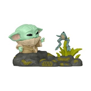 Funko POP Deluxe: The Mandalorian Star Wars Grogu with Frog Vinyl Figures - 1 of 3