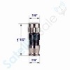 SatelliteSale Indoor/Outdoor F-Type Fittings Coaxial Connectors for Coax Cables - 4 of 4