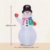 12FT Christmas Inflatable Decoration, Inflatable Giant Snowman Holding Gift Boxes, Blow Up Yard Decorations for Holiday Party Front Yard Lawn Garden - 3 of 4