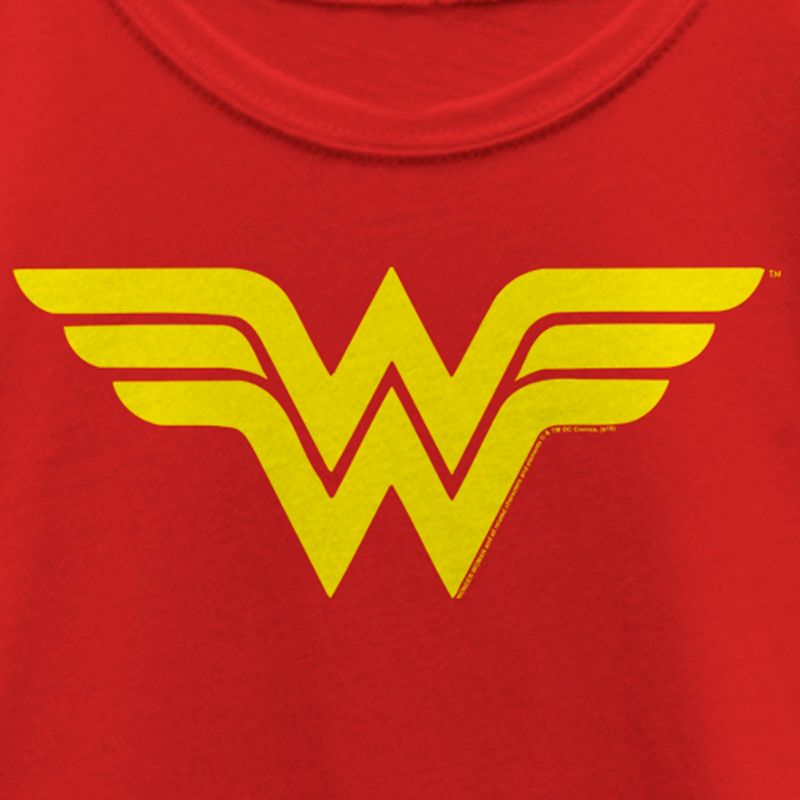 Girl's Wonder Woman Classic Logo T-Shirt, 2 of 6