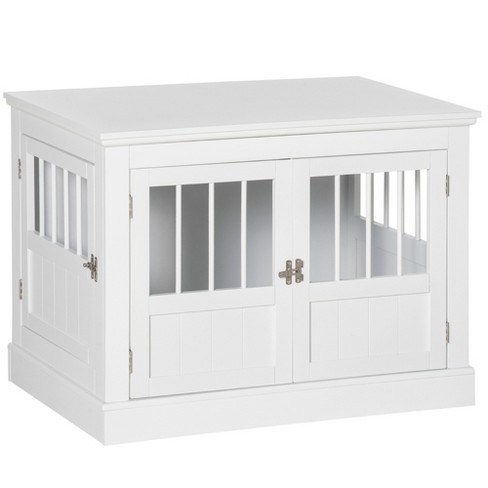 White pet 2024 crate end table