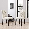 Modway Duchess Dining Chair Fabric Set of 2 - Beige - 2 of 3
