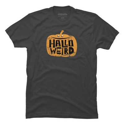 Men's Design By Humans Halloween Halloweird By Spindriftdesigns T-Shirt