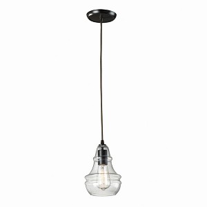 Elk Home Menlow Park 1 - Light Pendant in  Oiled Bronze - 1 of 4