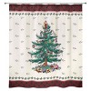 Spode® Christmas Tree Tartan Shower Curtain & Hook Set - 2 of 3