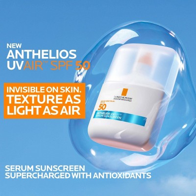 La Roche Posay Anthelios UV Air, UVA/UVB Protection Antioxidant Serum - 1.69 fl oz: SPF 50, Non-Toxic, Face Cream