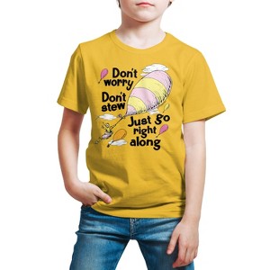 Boys' - Dr. Seuss - Don't Worry Go Along Short Sleeve Graphic T-Shirt - 1 of 4