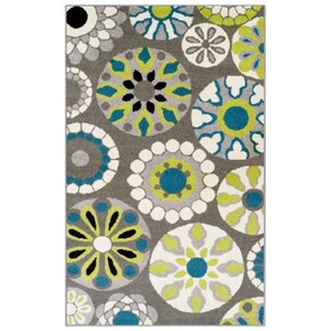 Traditional Floral Indoor Hallway Entryway Runner Rug by Blue Nile Mills - 1 of 4
