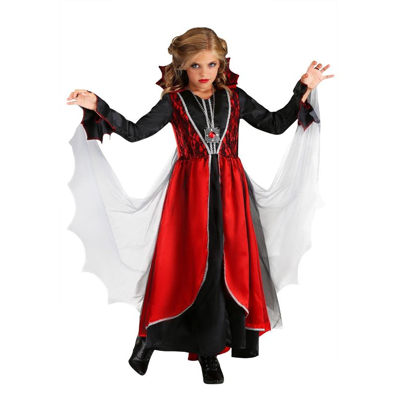 HalloweenCostumes.com Girl's Vampire Costume, 2 of 4