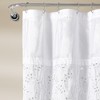 Maria Shower Curtain White/Silver Single 72X72 - image 2 of 3