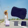 Unique Bargains Inflatable Travel Pillow Press to Inflate for Airplane Train Office - 2 of 4