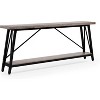 Gulches Classic Industrial 70.9" Console Table, Extra Long Sofa Table Behind Couch, Gray - 2 of 4