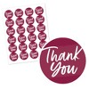 Big Dot of Happiness Burgundy Elegantly Simple - Guest Party Favors Circle Sticker Labels - 24 Count - 2 of 4